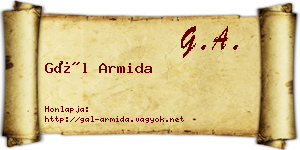Gál Armida névjegykártya